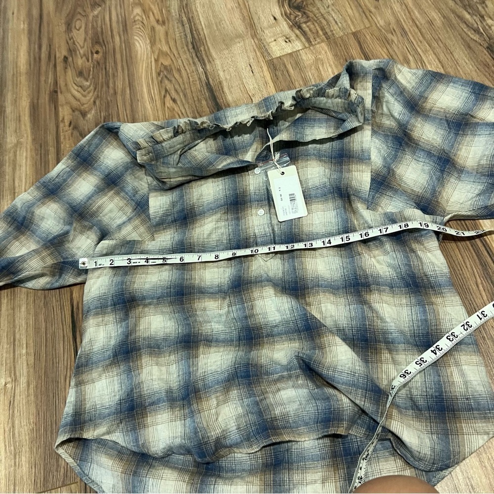 NWT Hartford Hyper Plaid Flannel Shirt - Picture 8 of 10